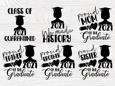 Graduation 2021 SVG Bundle, Class of 2021 Shirts, Graduate Svg SVG TonisArtStudio 