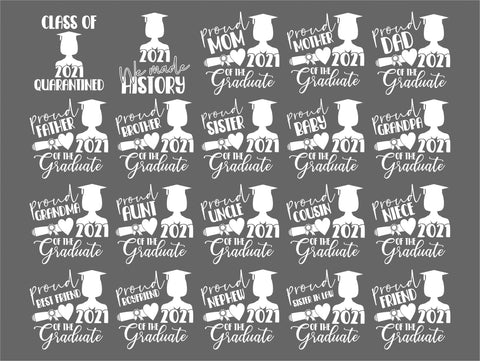 Graduation 2021 SVG Bundle, Graduate Svg Cut Files SVG TonisArtStudio 