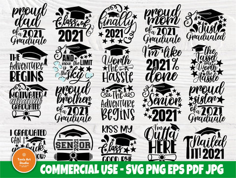 Graduation 2021 SVG, Class of 2021 Svg, Senior Svg SVG TonisArtStudio 