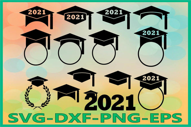 Graduation 2021 SVG, Graduation Hat, Graduation Caps SVG AlexSVGStudio 