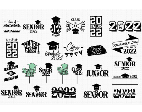 Graduation 2022 SVG Bundle,School Senior class of 2022 SVG SVG Redearth and gumtrees 