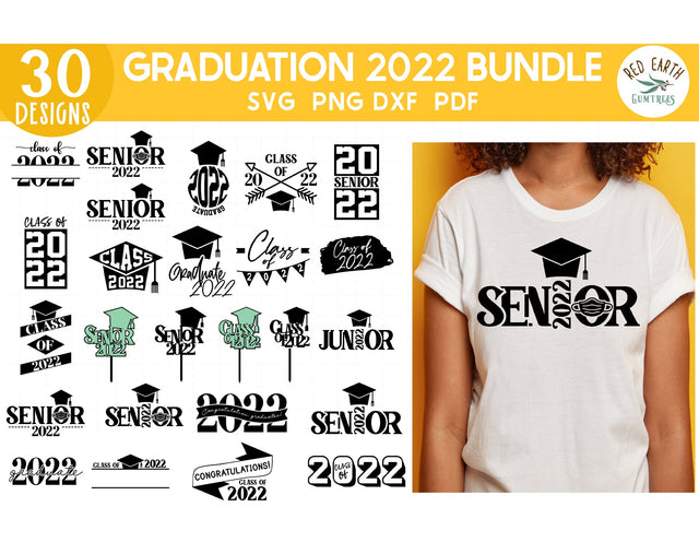 Graduation 2022 SVG Bundle,School Senior class of 2022 SVG SVG Redearth and gumtrees 