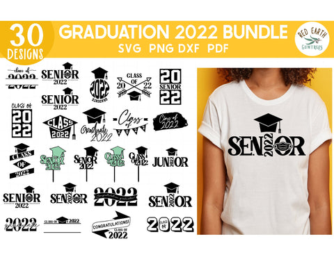 Graduation 2022 SVG Bundle,School Senior class of 2022 SVG SVG Redearth and gumtrees 