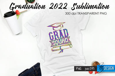 Graduation 2022 T-Shirt Sublimation Design V.21 Sublimation Fly Design 