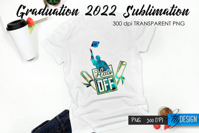 Graduation 2022 T-Shirt Sublimation Design V.25 Sublimation Fly Design 