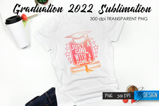 Graduation 2022 T-Shirt Sublimation Design V.33 Sublimation Fly Design 