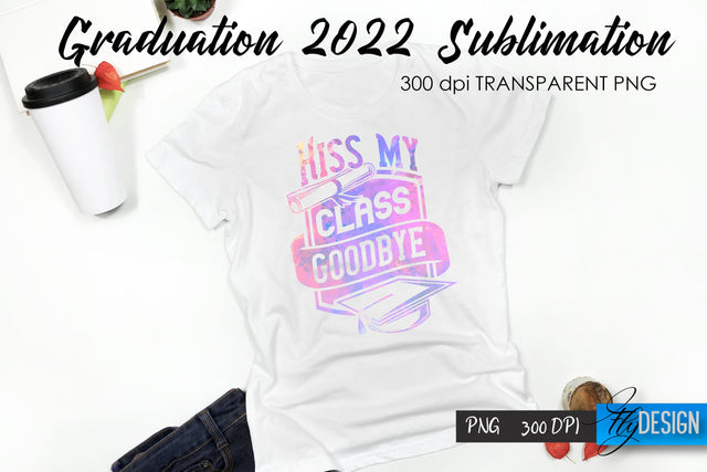 Graduation 2022 T-Shirt Sublimation Design V.37 Sublimation Fly Design 