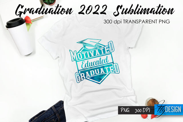 Graduation 2022 T-Shirt Sublimation Design V.40 Sublimation Fly Design 