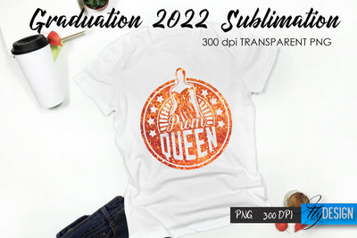 Graduation 2022 T-Shirt Sublimation Design V.46 Sublimation Fly Design 