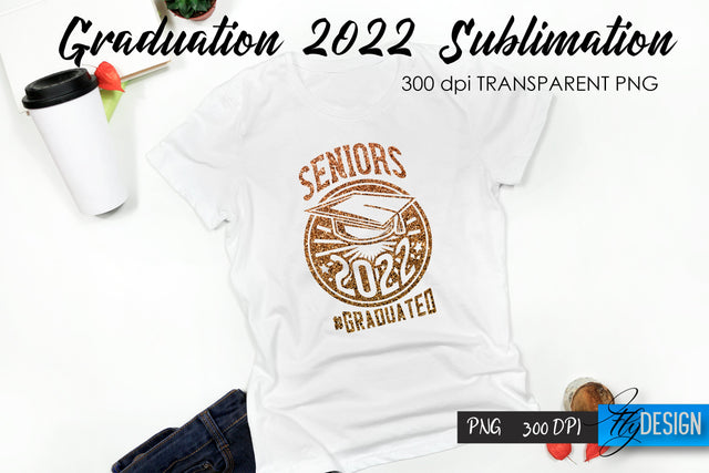 Graduation 2022 T-Shirt Sublimation Design V.54 Sublimation Fly Design 
