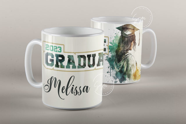 Graduation 2023 Mug, Add Your Own Text, Senior 2023 Mug, Watercolor Mug Design, Graduation Wrap, Senior Mug Png, 11 & 15 Oz Mug Sublimation Sublimation Syre Digital Creations 