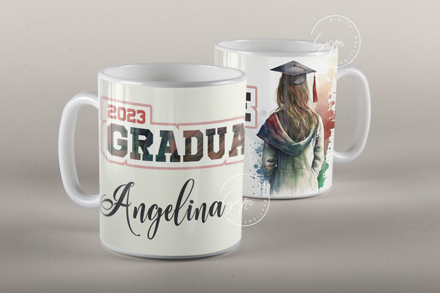 Graduation 2023 Mug, Add Your Own Text, Senior 2023 Mug, Watercolor Mug Design, Graduation Wrap, Senior Mug Png, 11 & 15 Oz Mug Sublimation Sublimation Syre Digital Creations 