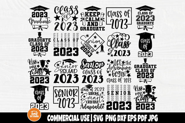 Graduation 2023 SVG Bundle, Graduate Svg Cut Files SVG TonisArtStudio 