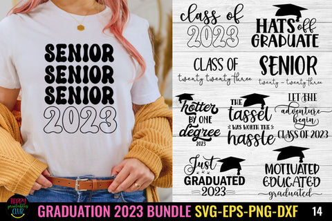 Graduation 2023 SVG Bundle I Class of 2023 SVG Bundle SVG Happy Printables Club 