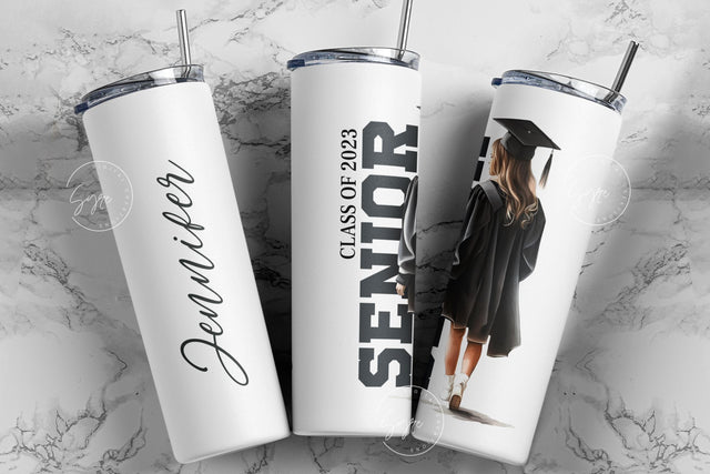 Graduation 2023 Tumbler, Add Your Own Text, Senior 2023 Tumbler, 20oz Skinny Tumbler, Class of 2023, Graduation Wrap, Digital Download Sublimation Syre Digital Creations 