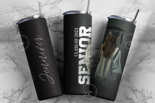 Graduation 2023 Tumbler, Add Your Own Text, Senior 2023 Tumbler, 20oz Skinny Tumbler, Class of 2023, Graduation Wrap, Digital Download Sublimation Syre Digital Creations 