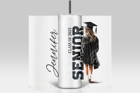 Graduation 2023 Tumbler, Add Your Own Text, Senior 2023 Tumbler, 20oz Skinny Tumbler, Class of 2023, Graduation Wrap, Digital Download Sublimation Syre Digital Creations 