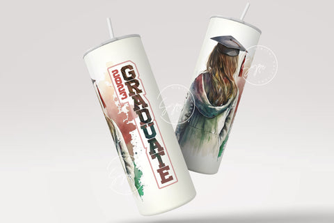 Graduation 2023 Tumbler, Add Your Own Text, Senior 2023 Tumbler, 20oz Skinny Tumbler, Watercolor Design, Graduation Wrap, Digital Download Sublimation Syre Digital Creations 