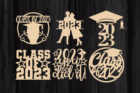Graduation Cake Topper SVG Bundle, Class Of 2023 Svg, Png, Dxf, Eps, Ai, Pdf, Jpg, Seniors Svg, Grad Cut Files, Cricut, Silhouette Cameo SVG TonisArtStudio 