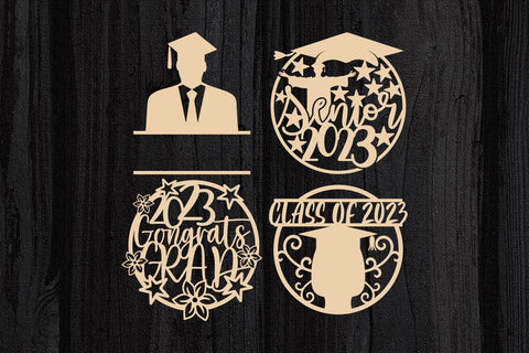 Graduation Cake Topper SVG Bundle, Class Of 2023 Svg, Png, Dxf, Eps, Ai, Pdf, Jpg, Seniors Svg, Grad Cut Files, Cricut, Silhouette Cameo SVG TonisArtStudio 