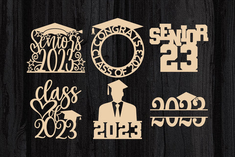 Graduation Cake Topper SVG Bundle, Class Of 2023 Svg, Png, Dxf, Eps, Ai, Pdf, Jpg, Seniors Svg, Grad Cut Files, Cricut, Silhouette Cameo SVG TonisArtStudio 