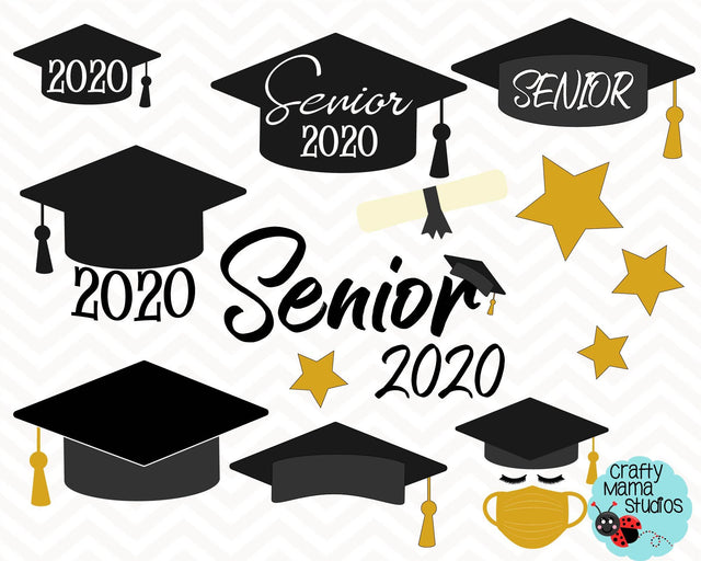 Graduation Cap Bundle Svg SVG Crafty Mama Studios 