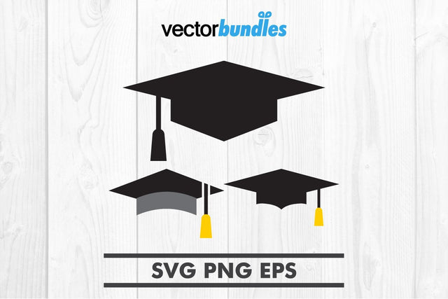 Graduation cap clip art svg SVG vectorbundles 