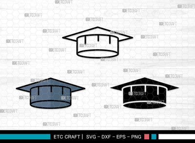 Graduation Cap Icons Color, Graduation Cap Svg, Grad cap Svg, Graduation Cap, Graduation Caps, Graduation Cap Bundle, Icon Bundle, Svg Cut File, Dxf, Eps, Png, SVG ETC Craft 