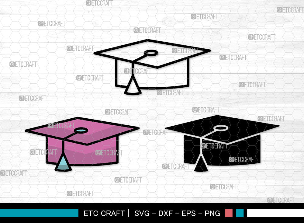 Graduation Cap Icons Color, Graduation Cap Svg, Grad cap Svg ...