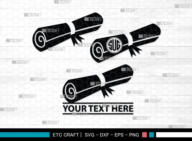 Graduation Cap Monogram, Graduation Cap Silhouette, Graduate SVG, Graduation Svg, Diploma Svg, Graduation Hat Svg, Degree Svg, Graduate Bundle, SB00441 SVG ETC Craft 