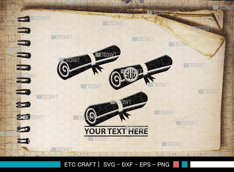 Graduation Cap Monogram, Graduation Cap Silhouette, Graduate SVG, Graduation Svg, Diploma Svg, Graduation Hat Svg, Degree Svg, Graduate Bundle, SB00441 SVG ETC Craft 