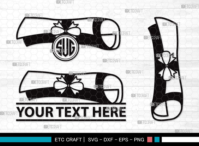 Graduation Cap Monogram SVG | Cap Svg | Graduation Svg | Grad Cap Svg | Graduation Cap Clipart SVG ETC Craft 