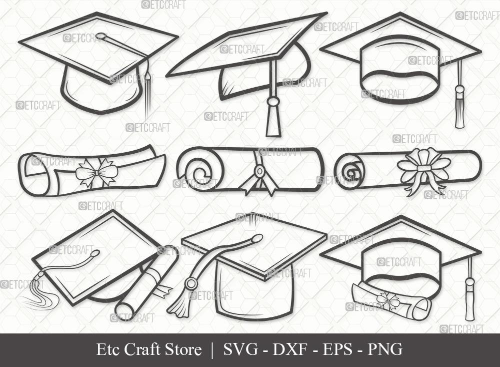 Graduation Cap Svg, Graduation Hat Svg, Graduation Clipart, Graduation Cap  Clipart, Graduation Cap Vector Image, Cut File for Cricut 