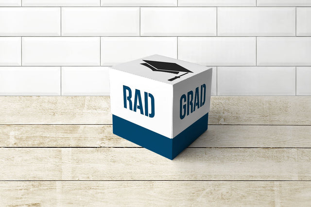 Graduation Cap Rad Grad Cube Box With Lid SVG 3D Paper Risa Rocks It 
