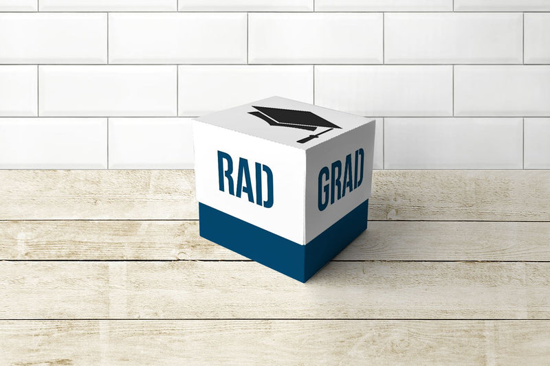 Graduation Cap Rad Grad Cube Box With Lid SVG 3D Paper Risa Rocks It 