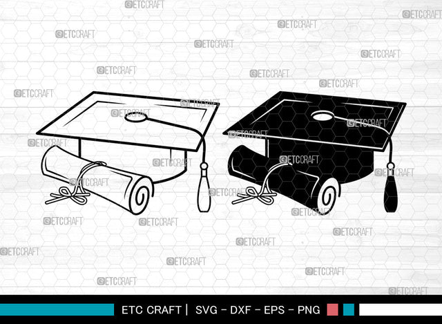 Graduation Cap SVG, Senior Cap Svg, Graduation Hat Svg, Graduate Svg, Graduation Cap Svg SVG ETC Craft 