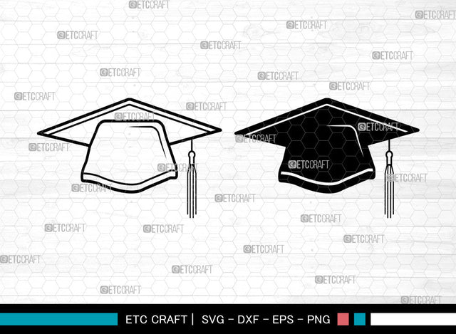 Graduation Cap SVG, Senior Cap Svg, Graduation Hat Svg, Graduate Svg, Graduation Cap Svg SVG ETC Craft 