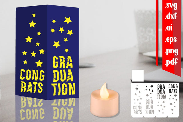 Graduation | Congratulation Lantern Svg 3D Paper zafrans studio 