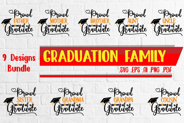 Graduation Family svg Bundle SVG zafrans studio 
