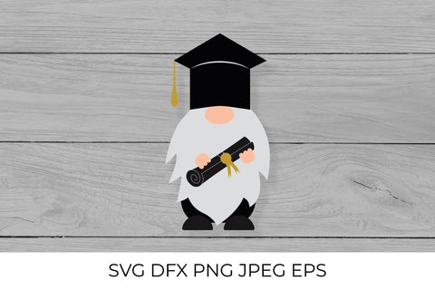 Graduation gnome wearing hat. Senior gnome SVG SVG LaBelezoka 