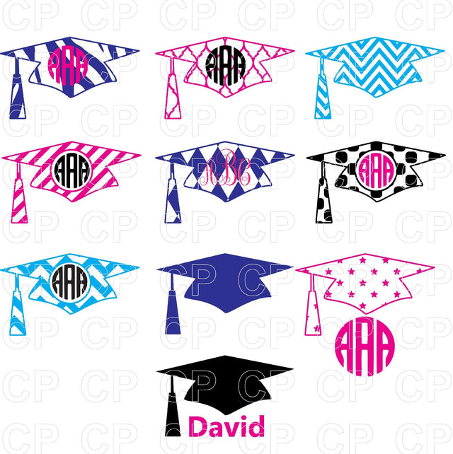 Graduation Hat SVG Bundle SVG cutperfectstudio