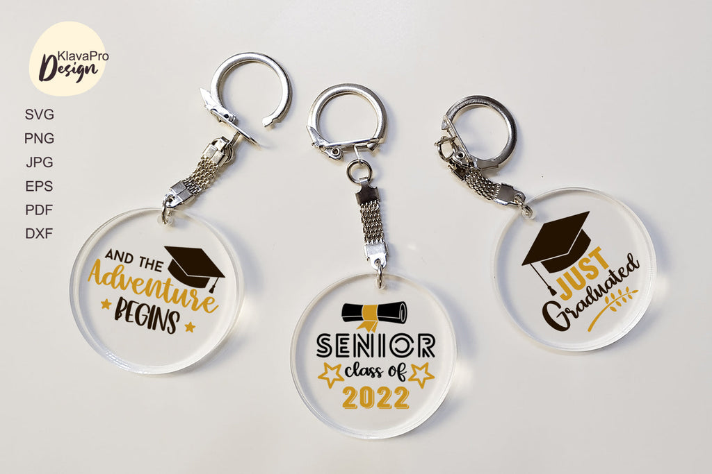Graduation keychain bundle Svg layered Cut File - So Fontsy