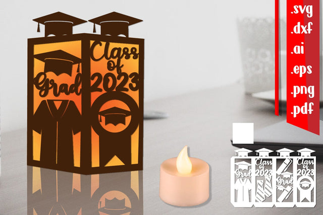Graduation Lantern 2 Svg 3D Paper zafrans studio 