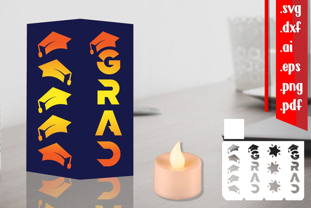 Graduation Lantern Svg 3D Paper zafrans studio 