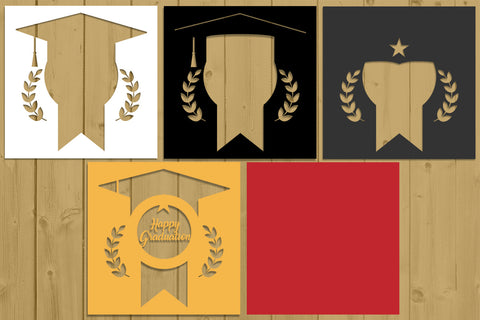 Graduation Layered Papercut 2 Svg Eps Ai Png Pdf 3D Paper zafrans studio 