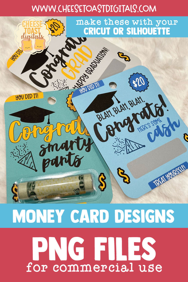 Graduation Money Card PNG Designs | Gift for Graduate - So Fontsy