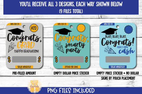Graduation Money Card PNG Designs | Gift for Graduate Sublimation Cheese Toast Digitals 
