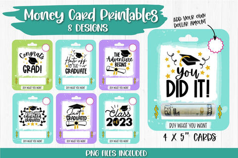 Graduation Money Card PNG Designs | Gift for Graduate SVG TatiStudio 