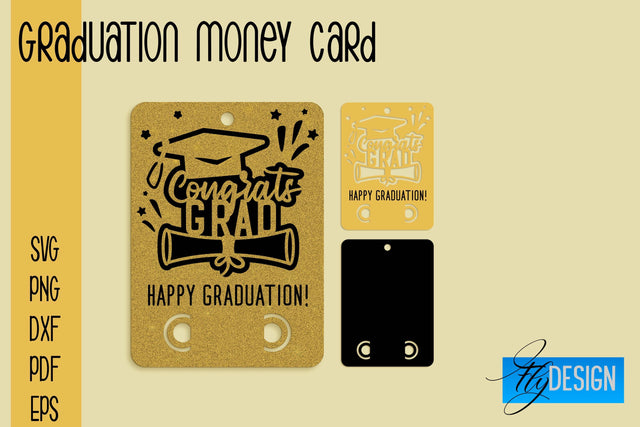Graduation Money Card SVG | Glad To Be Grad SVG Design | Grad SVG Quotes SVG Fly Design 