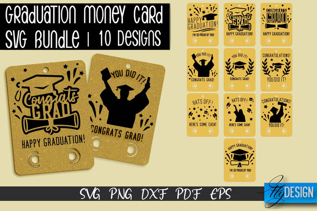 Graduation Money Card SVG | Glad To Be Grad SVG Design | Grad SVG Quotes SVG Fly Design 